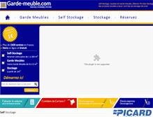 Tablet Screenshot of garde-meuble.com